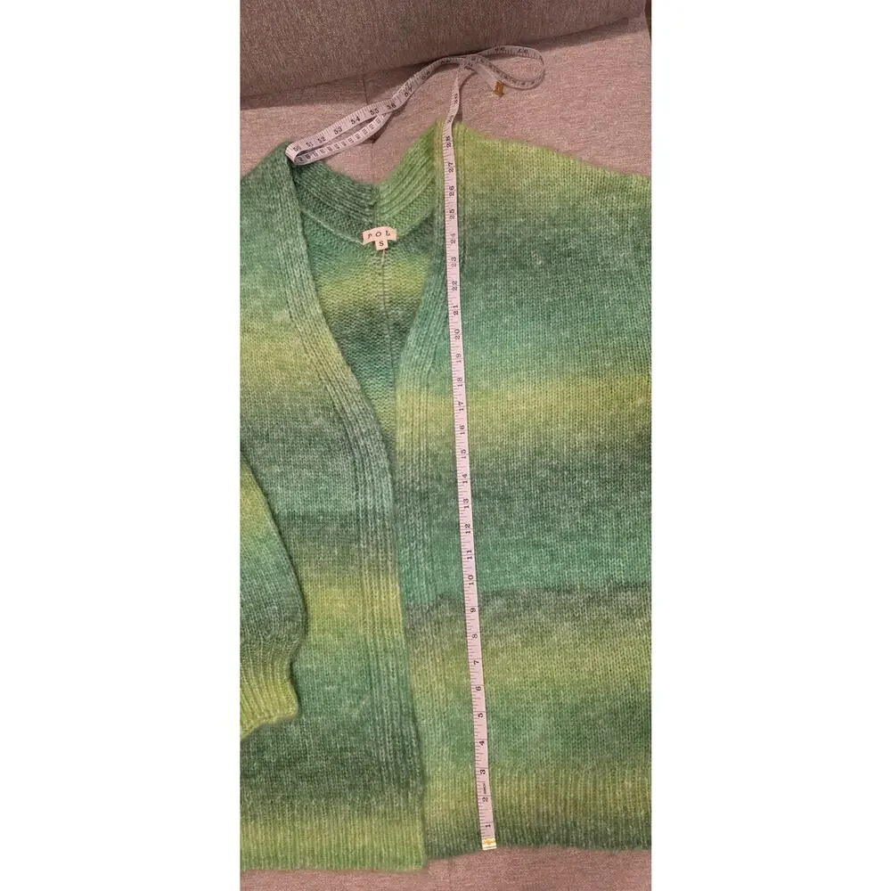 POL Green Ombre Open Front Cardigan Sweater | Size Small - Oversized NWOT